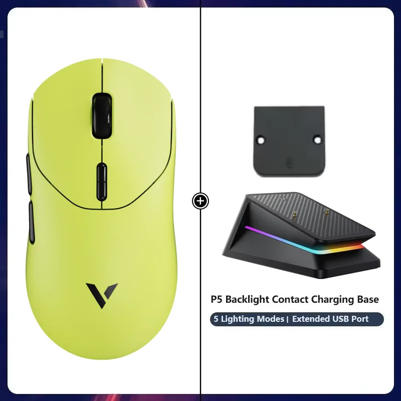 Rapoo VT2 Wireless Gaming Mouse True 8K Wireless Polling Rate Esports Grade 53g Lightweight 26000DPI Up to 500 Hr Battery Life
