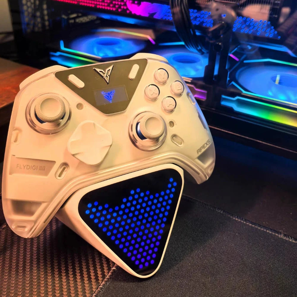 Flydigi Octoups Apex5 Game Controller Wireless Bluetooth Gamepad RGB Light Strip E-sports Performance Gamepad for Switch/PC Gift