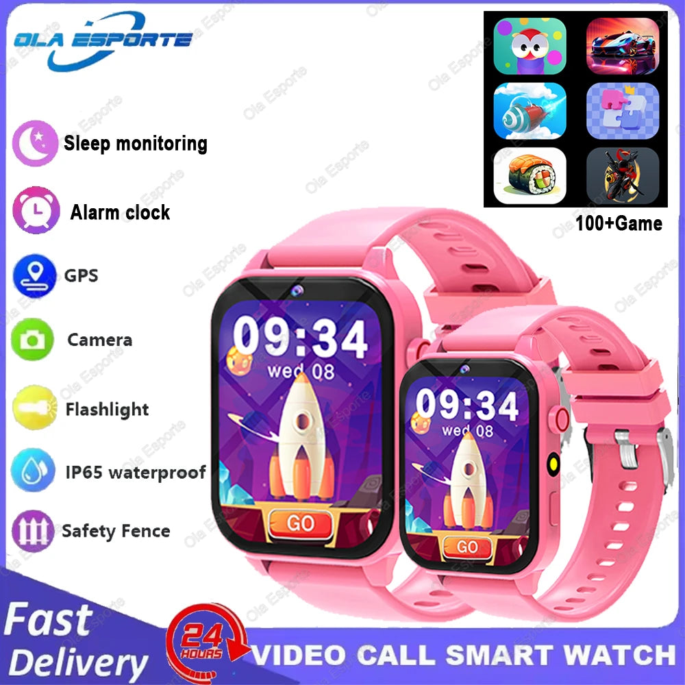 Kids Smartwatch Game Flashlight Toy Waterproof Electronics Touch Screen HD Camera Alarm Children watch Boy Girl Birthday Gift