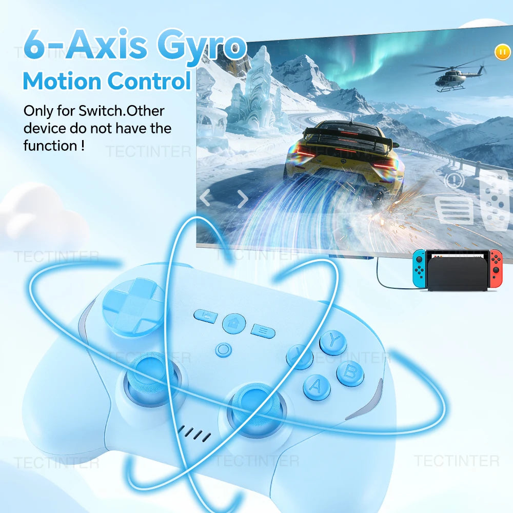 RGB Wireless Controller For Nintendo Switch 1/2 Console Hall Effect Joystick Gamepads for PS4/Android/IOS/PC Controls Accessorie