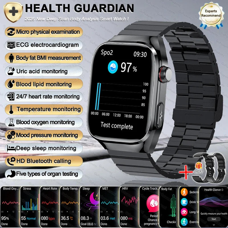 2025 New Women Smart Watch with BMI measurement Menstrual Cycle ECG Heart Rate Blood Oxygen Sleep Fitness Tracker Smart bracelet
