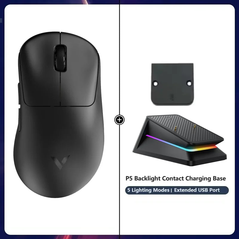 Rapoo VT3S /VT3S MAX GEN-2 Wireless Gaming Mouse True 8K Wireless Polling Rate 49g Ultra Lightweight Up to 750Hr Battery Life