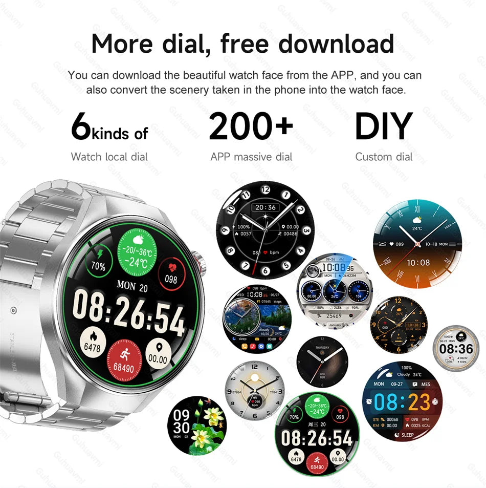 2026New For fashion G5 Pro Smart Watch Men HD AMOLED Screen GPS Motion trajectory HeartRate Bluetooth Call 1.75" SmartWatch IP68