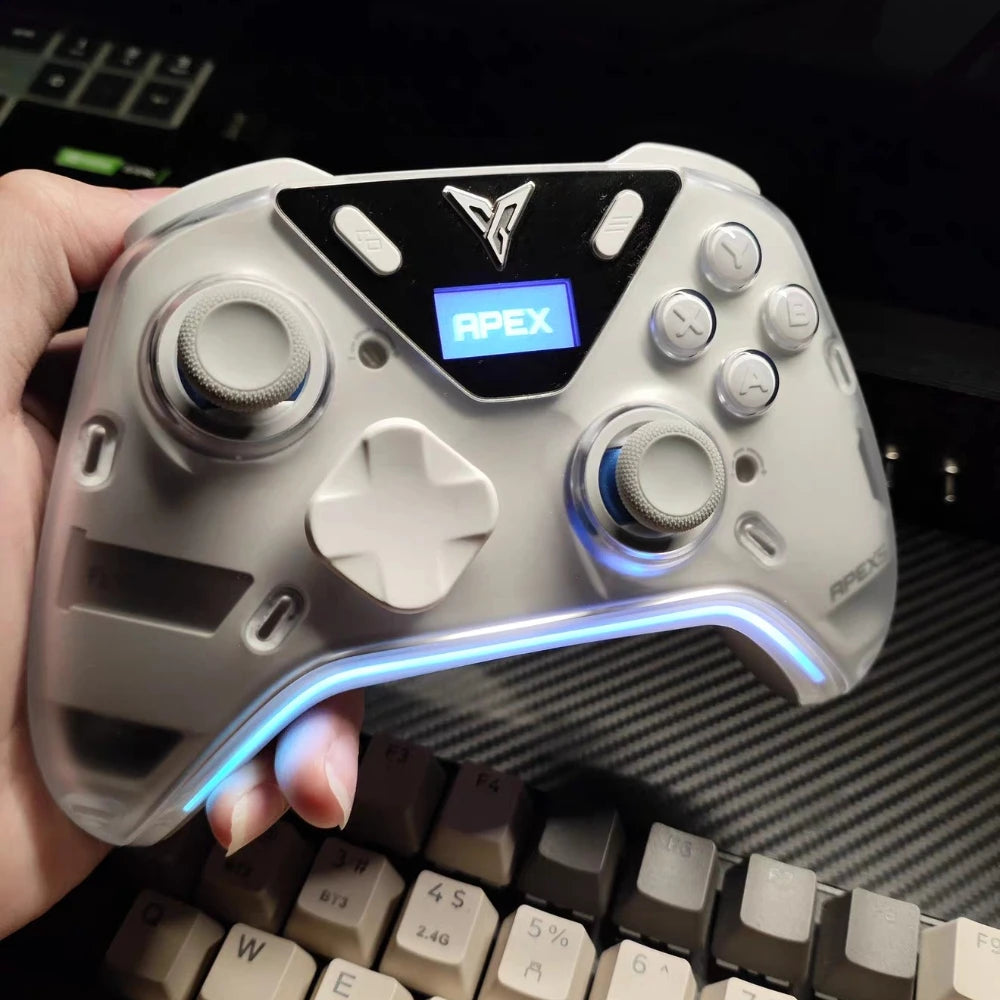 Flydigi Octoups Apex5 Game Controller Wireless Bluetooth Gamepad RGB Light Strip E-sports Performance Gamepad for Switch/PC Gift