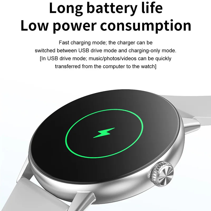 New DT M5 Smart Watch 4GB Memory 1.43-inch HD Screen Built-in Photo Album Local Album Video Sport Mode Bluetooth Call Smartwatch