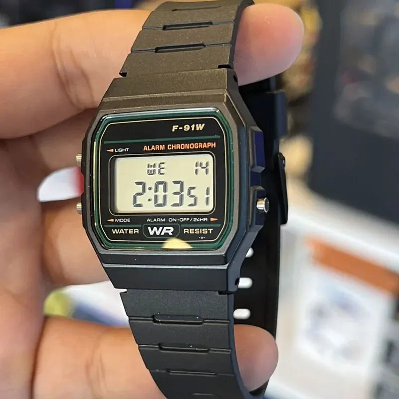 Mens Watch Digital Led Luxury Stainless Steel Square Wristwatch Electronic Watches for Men Female Clock Reloj Hombre