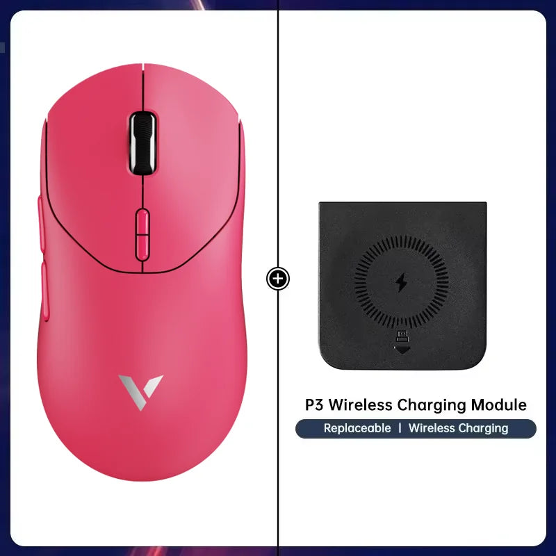 Rapoo VT2 Wireless Gaming Mouse True 8K Wireless Polling Rate Esports Grade 53g Lightweight 26000DPI Up to 500 Hr Battery Life