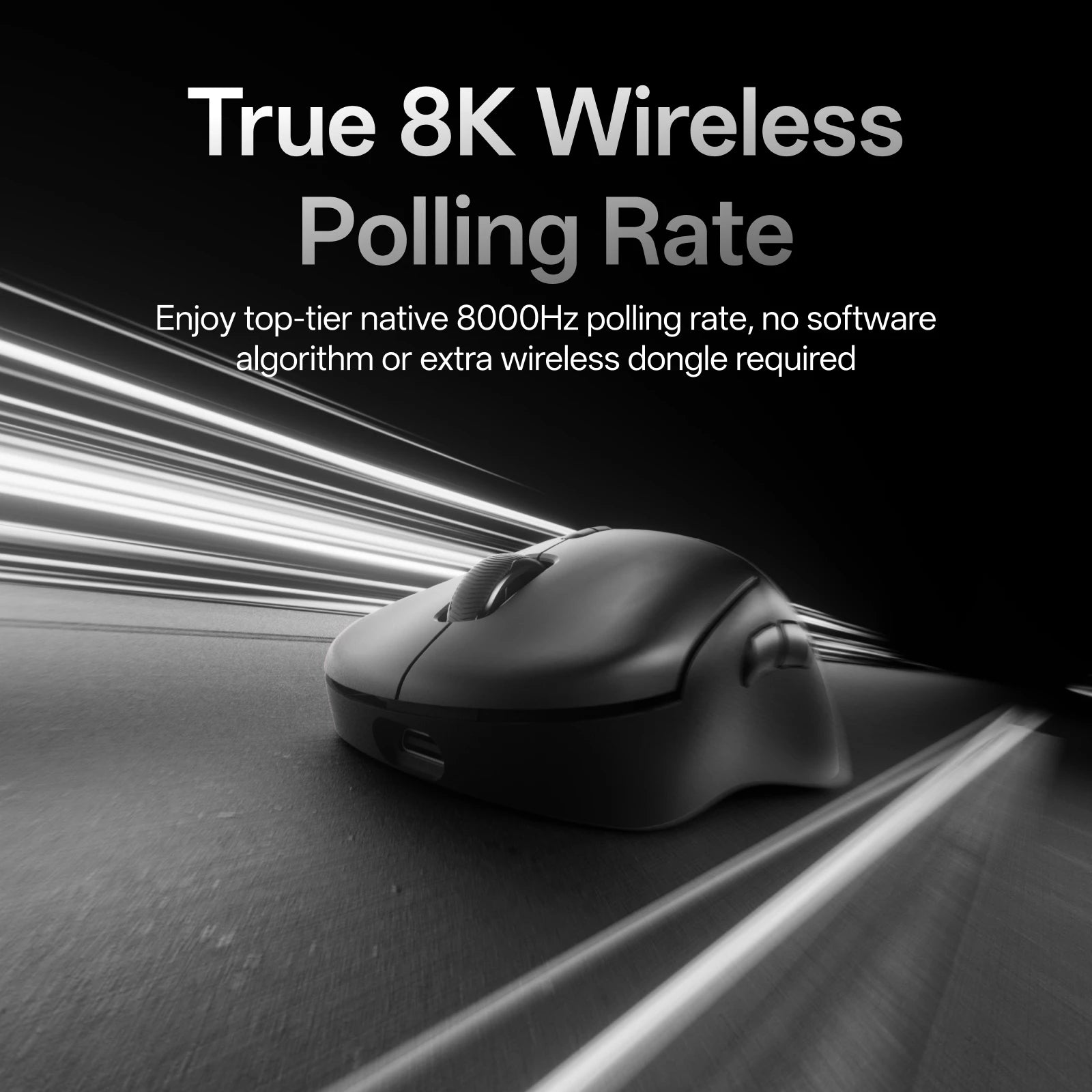 Rapoo VT3 /VT3 MAX Wireless Gaming Mouse True 8K Wireless Polling Rate 53g Lightweight Up to 750Hr Battery Life Macro Enabled