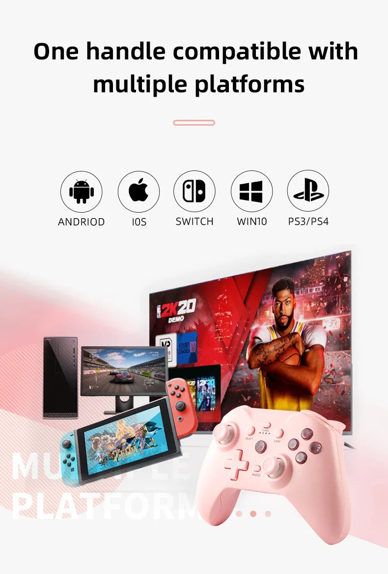 NS21 Smartphone wireless game controller supports PC Computer Android/iOS with Dual motor vibration For NDS switch 1/2 gamepad