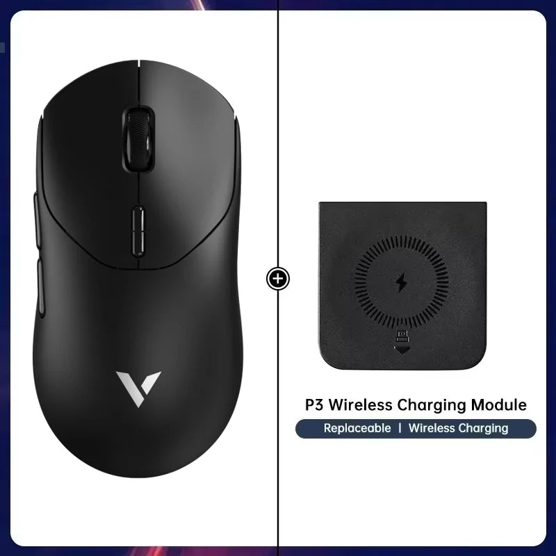 Rapoo VT2 Wireless Gaming Mouse True 8K Wireless Polling Rate Esports Grade 53g Lightweight 26000DPI Up to 500 Hr Battery Life