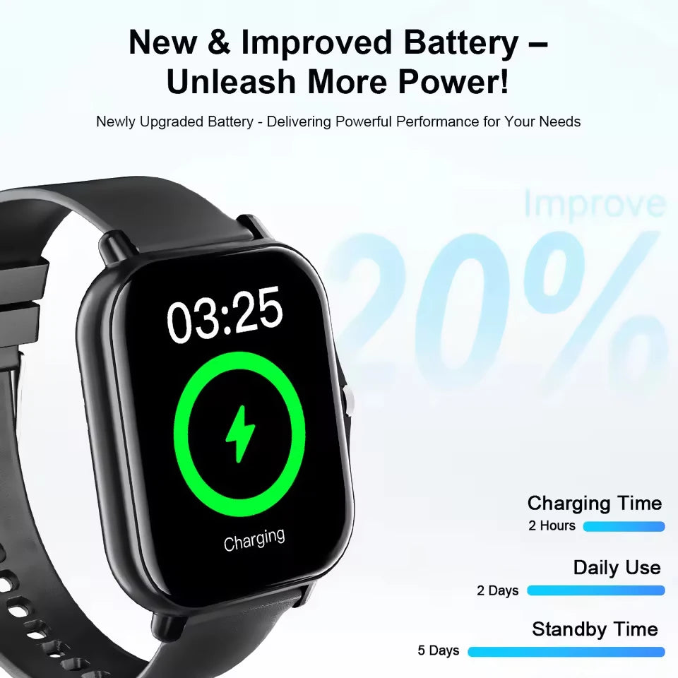 2026 New 1.83-inch Smart Watch Bluetooth Talk Full Touch Screen Heart Rate Monitoring Sports Fitness Smartwatch Men Women Gifts