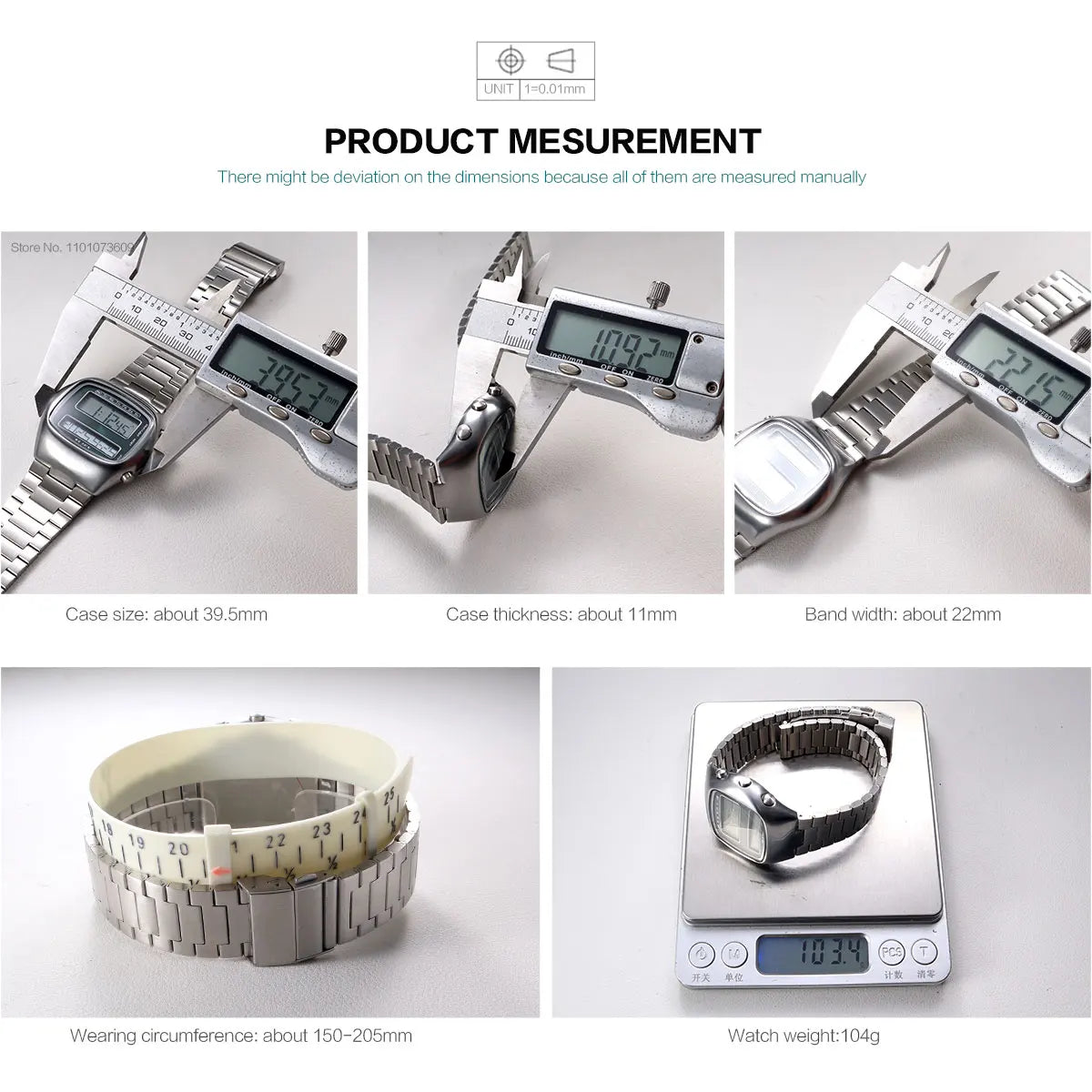 Unisex Retro Digital Wristwatch Dual-Display Stainless Steel Strap Men's Wristwatch with Backlight Calendar Date Month Year Day