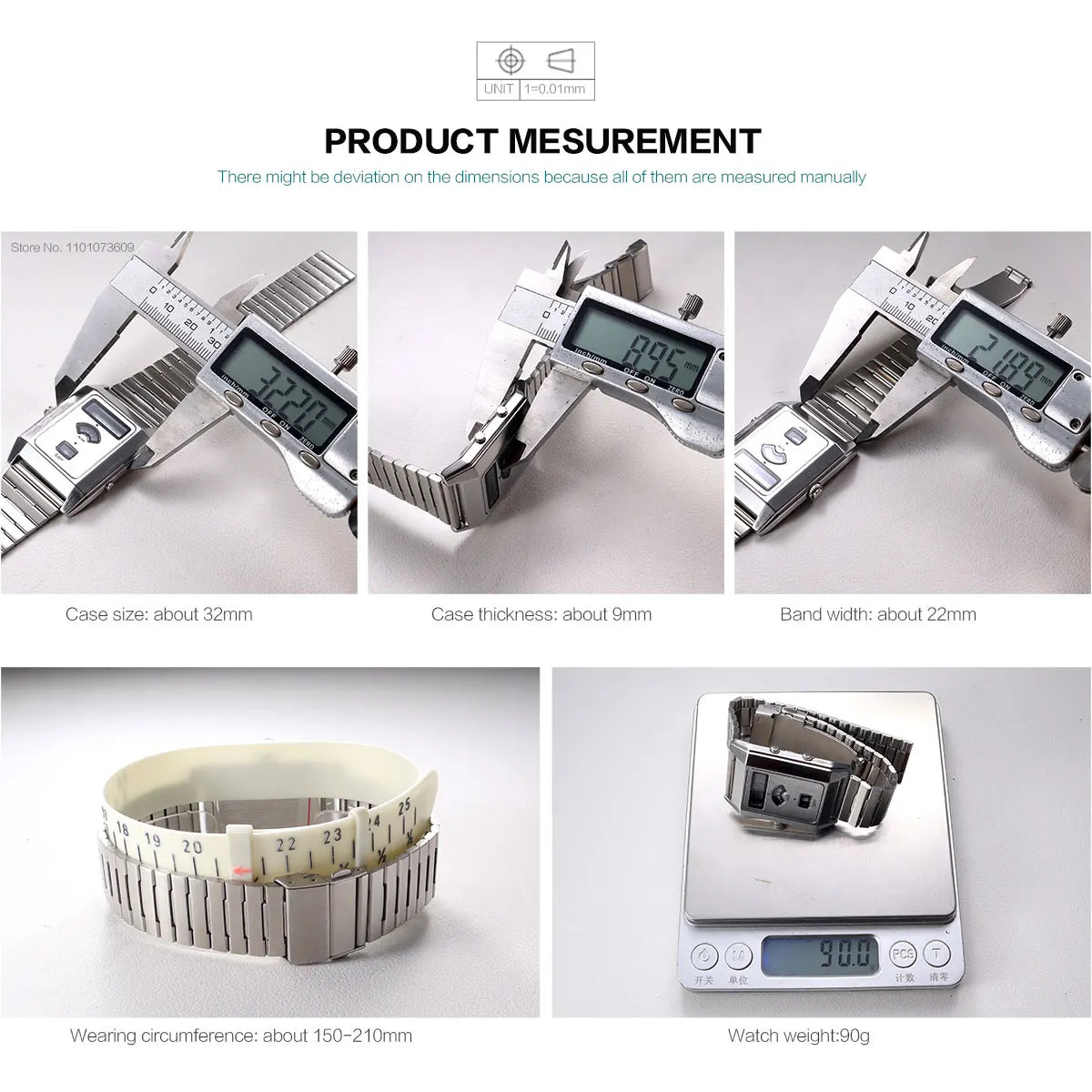 Fashion Quartz Electronic Dual Movement Men's Watch Tri-Display Backlight Alarm Unisex Wristwatch with Stainless Steel Strap