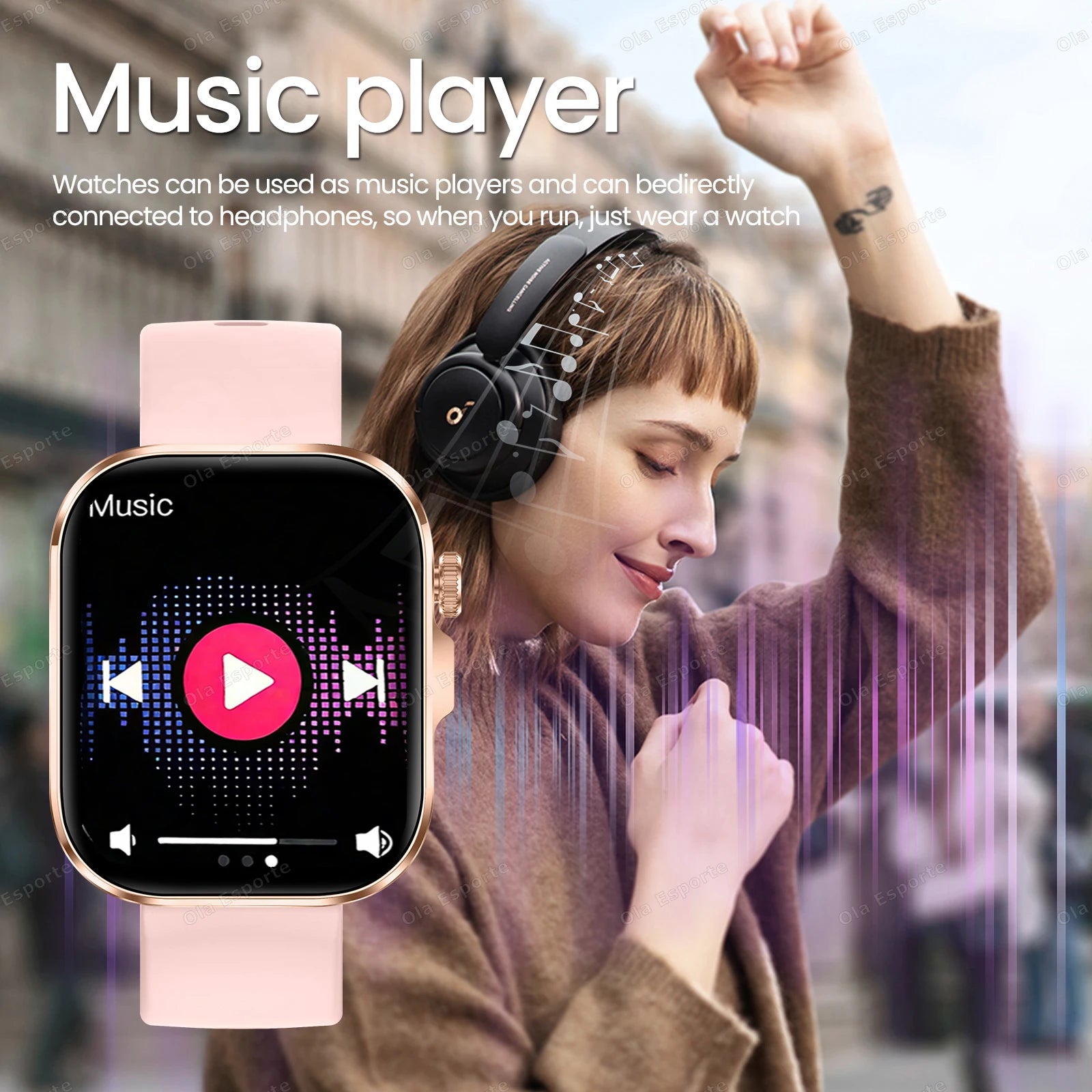 New 2.01'' HD Screen Fashion Flashlight Smart Watch Women Waterproof Sport Watches BT Call Health Monitoring Men Smartwatch 2026